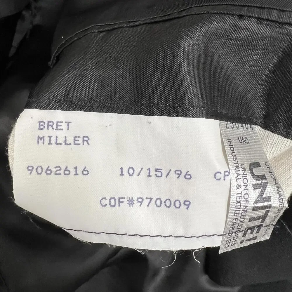 H Freeman Son Blazer Sport Coat Mens 52 Black Wool Double Breasted Vintage Union
